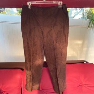 EUC Talbots vintage petite floral trousers pants